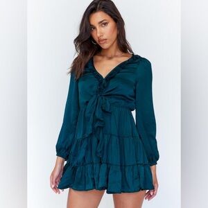 Princess Polly Randi Mini Dress (Teal)